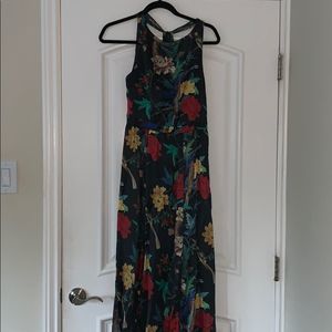 Elis gathered Alice and Olivia maxi dress,  T-back